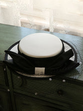 White And Black Big Bow Audrey Hepburn Same Style 1950S Hat