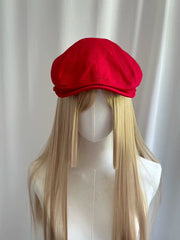 Vibrant Red Beret Cap