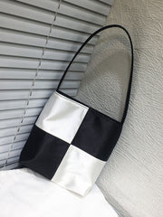 1950S Sweet Checkerboard Silk Party Bag Vintage Handbag