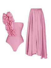 Barbiecore Pink One Shoulder Swimsuit