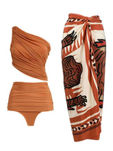 Brown One Shoulder Bikini