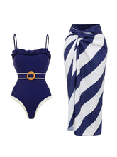 Navy Nautical One Piece Swimsuit