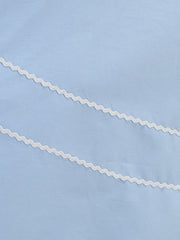 1950S Blue High Waist Pleated Swing Vintage Skirt