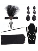 1920S Flapper Costume 5Pcs Accessory Set
