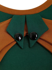 1950S Bow Collar Swing Dress
