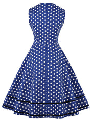 1950s Polka Dot Swing Dress