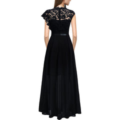 Lace Evening Gown With A High Waist