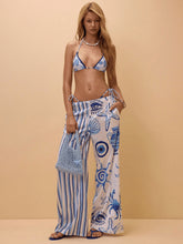Three Piece Shell Print r Swimsuit