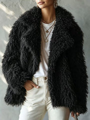 Loose Relaxed-Fit Thickened Teddy Fleece Jacket