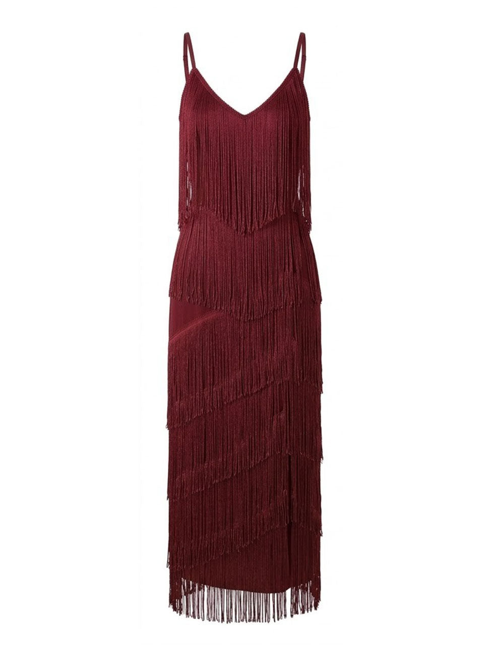 Emerald Green 1920s Gatsby Flapper Maxi Dress