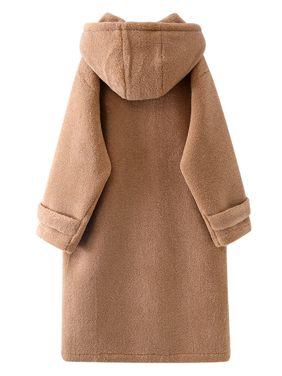 Hooded Teddy Long Coat