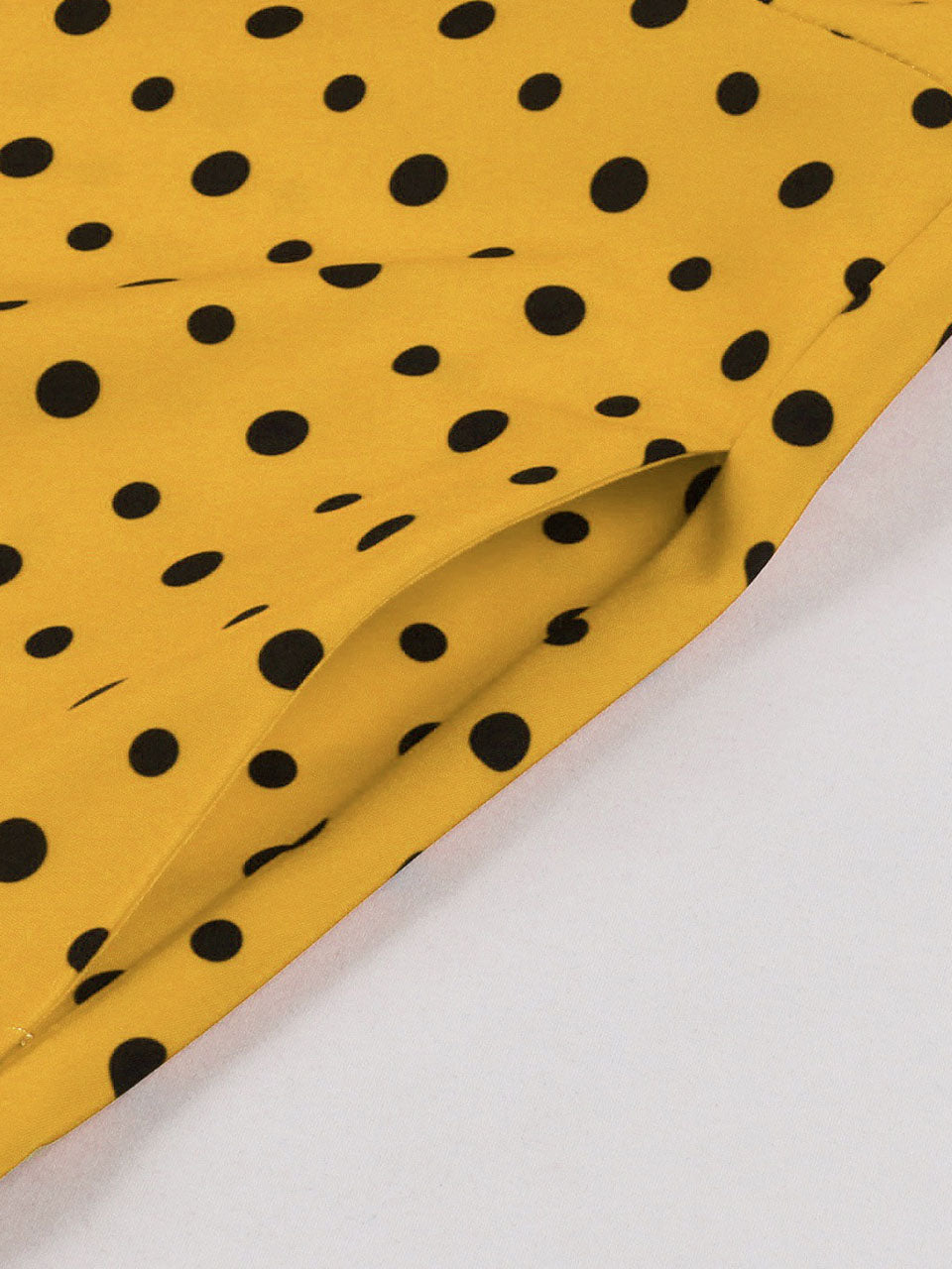 Butterflies Vintage Yellow Polka Dot Dress