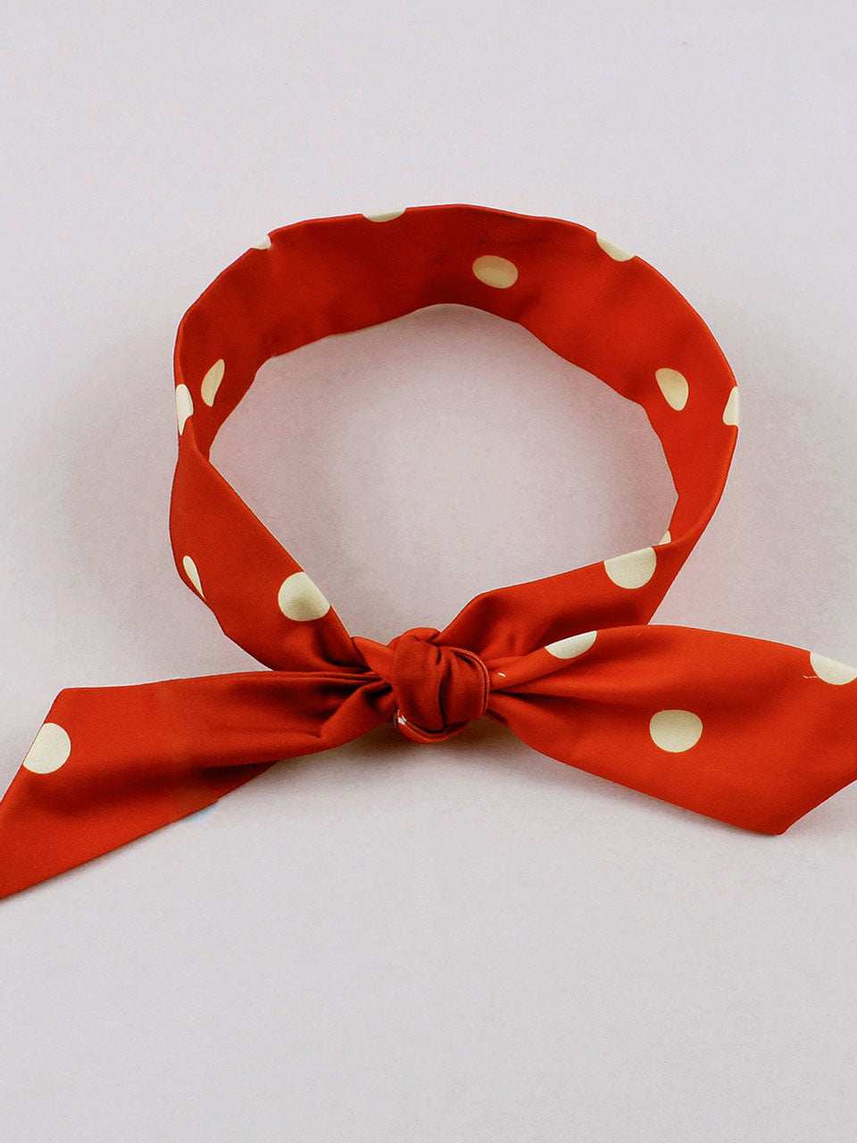 Sunny Dots Vintage Orange Full-Skirted Swing Dress