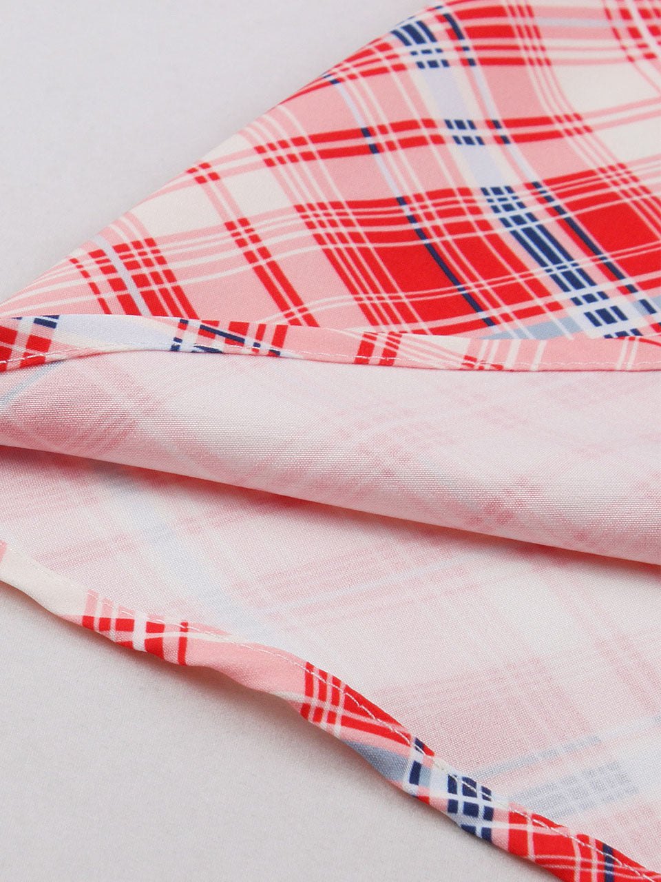 Vintage Red Spaghetti Strap Plaid 1950S Vintage Dress Set