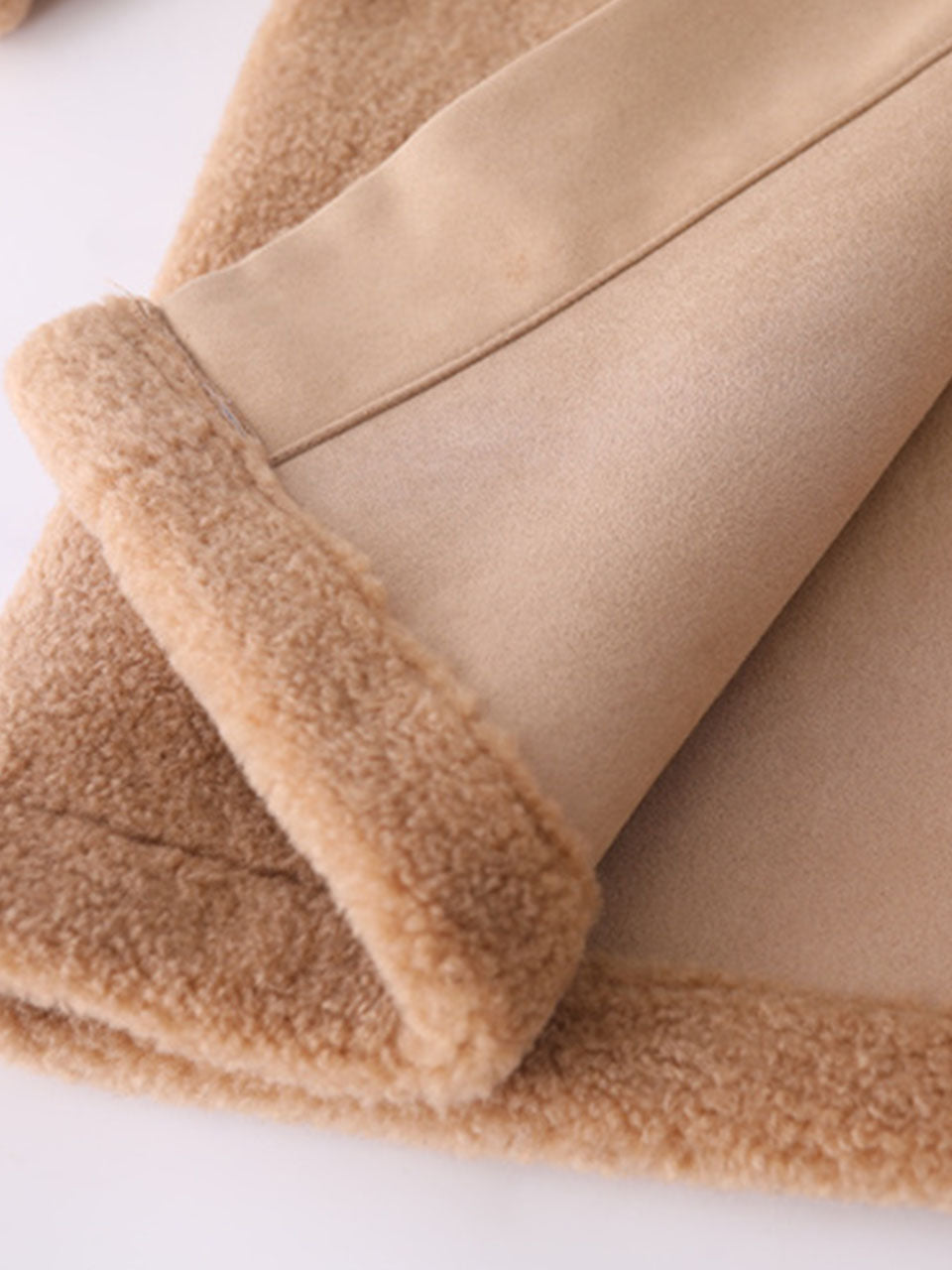 Hooded Teddy Long Coat