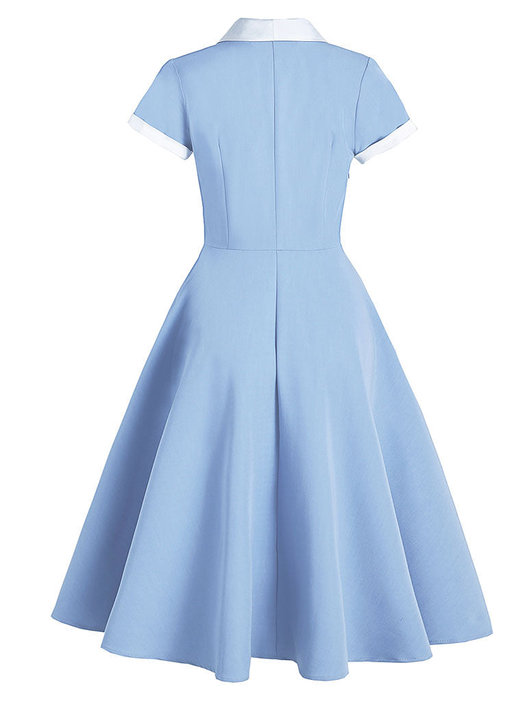 Tuxedo Collar 1950S Dress