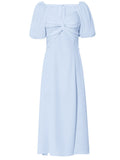 Puff Sleeve Cross Audrey Hepburn Dress SpiltVintage 1950S Dress