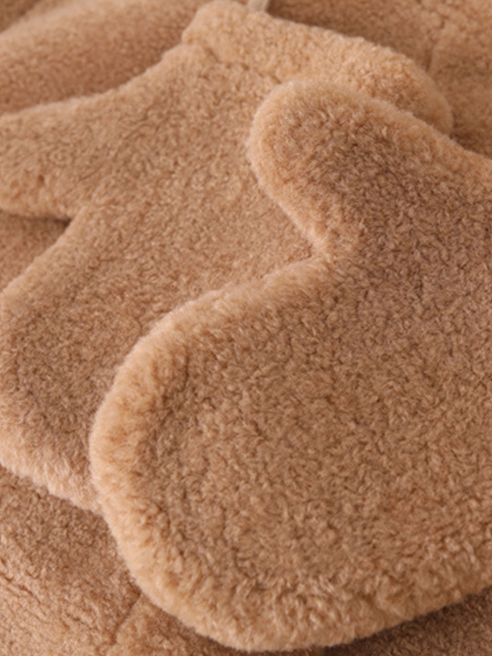 Hooded Teddy Long Coat
