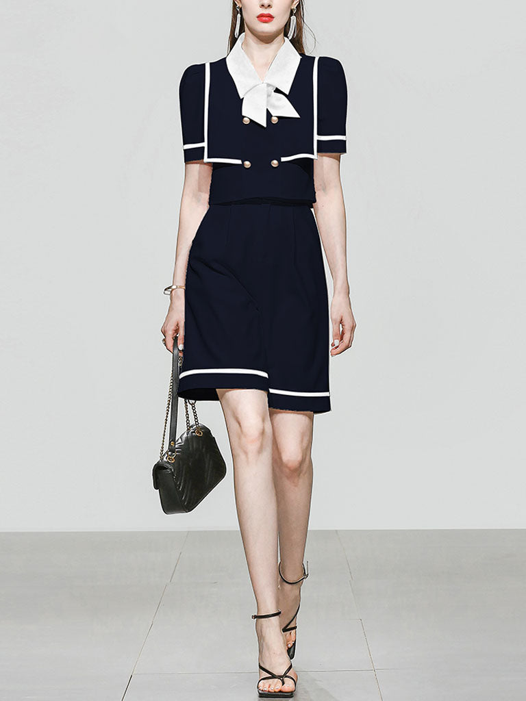 2PS 1940S Vintage Classic Top And Pant Set