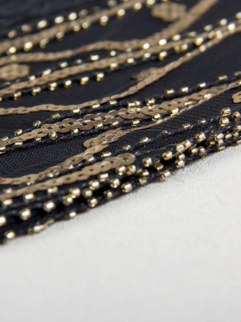 Green Gatsby Glitter Fringe 1920s Flapper Dress