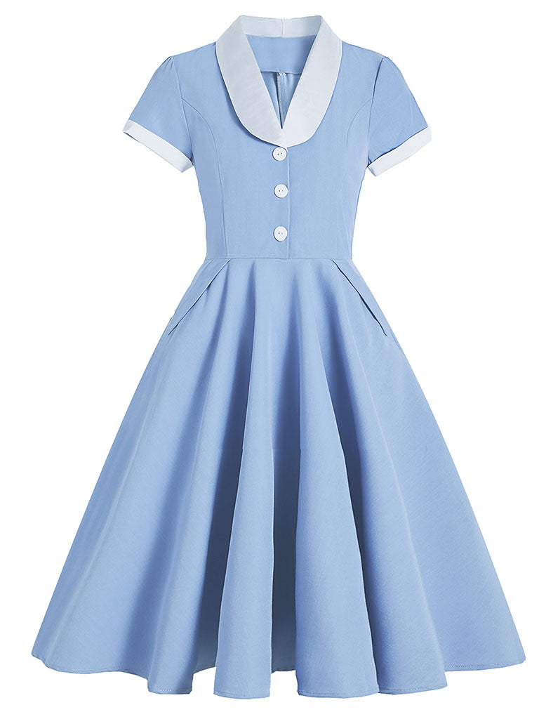 Tuxedo Collar 1950S Dress