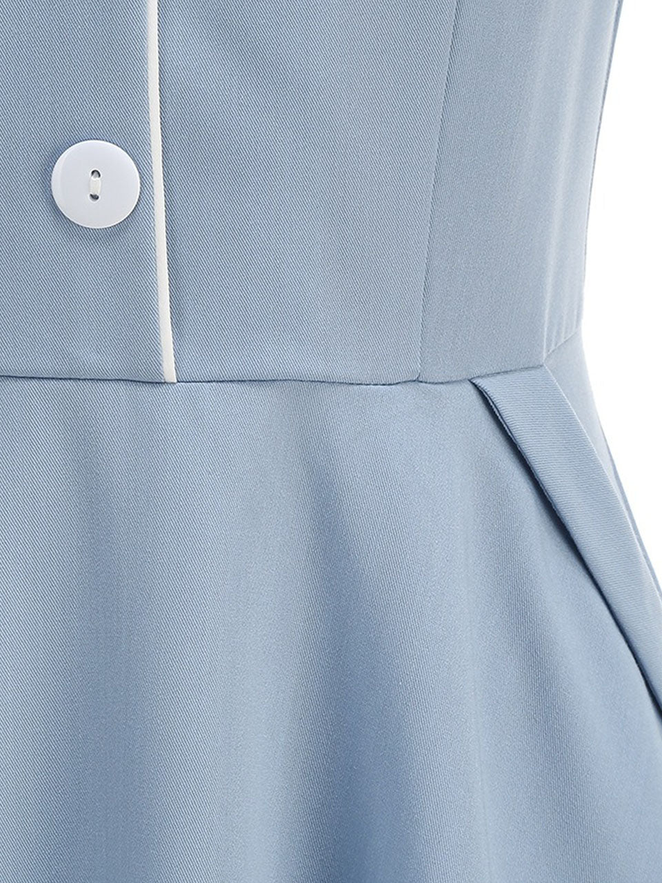 1950s Vintage Peter Pan Collar Sleeveless Retro Swing Dress
