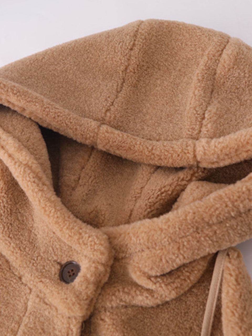 Hooded Teddy Long Coat