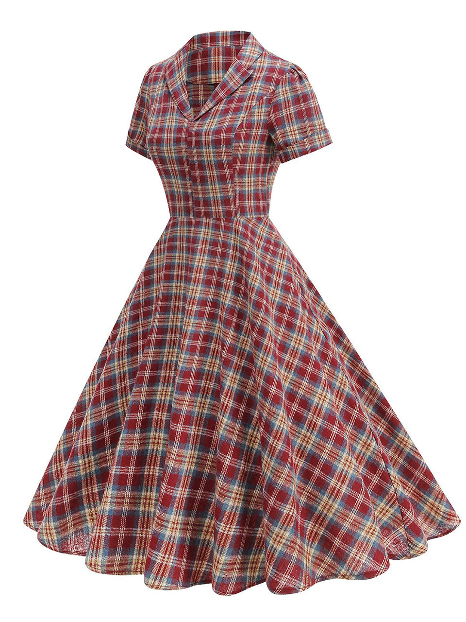 The Ruby Plaid Plaid Shirt Dress