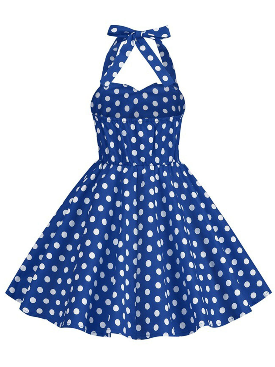 Kids Little Girls' Dress Bow Halter Polka Dots Sleeveless Cotton 1950S Vintage Dress