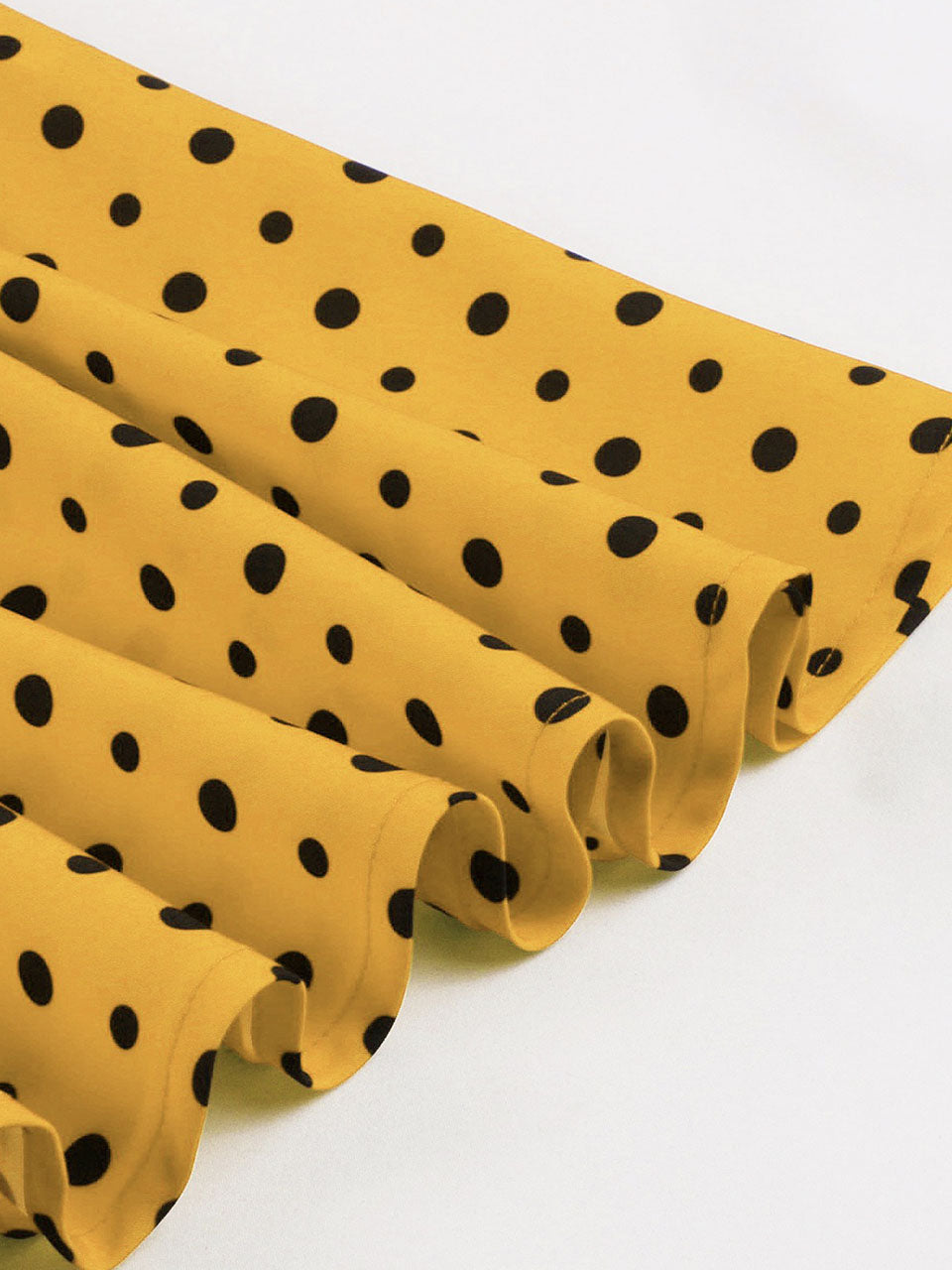 Butterflies Vintage Yellow Polka Dot Dress