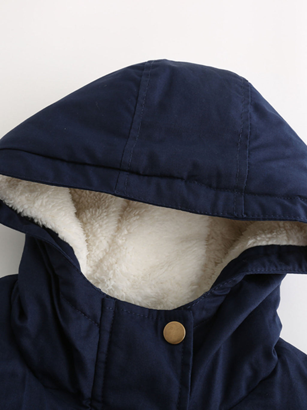 Parka Coat Street Daily Winter Plush Long Coat Solid Color Oversized Fur Warm Coat