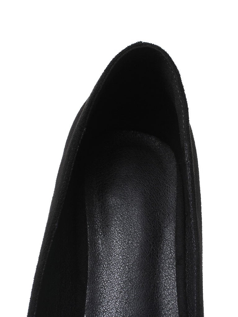 Chunky Heel  Square Toe Suede Vintage Shoes