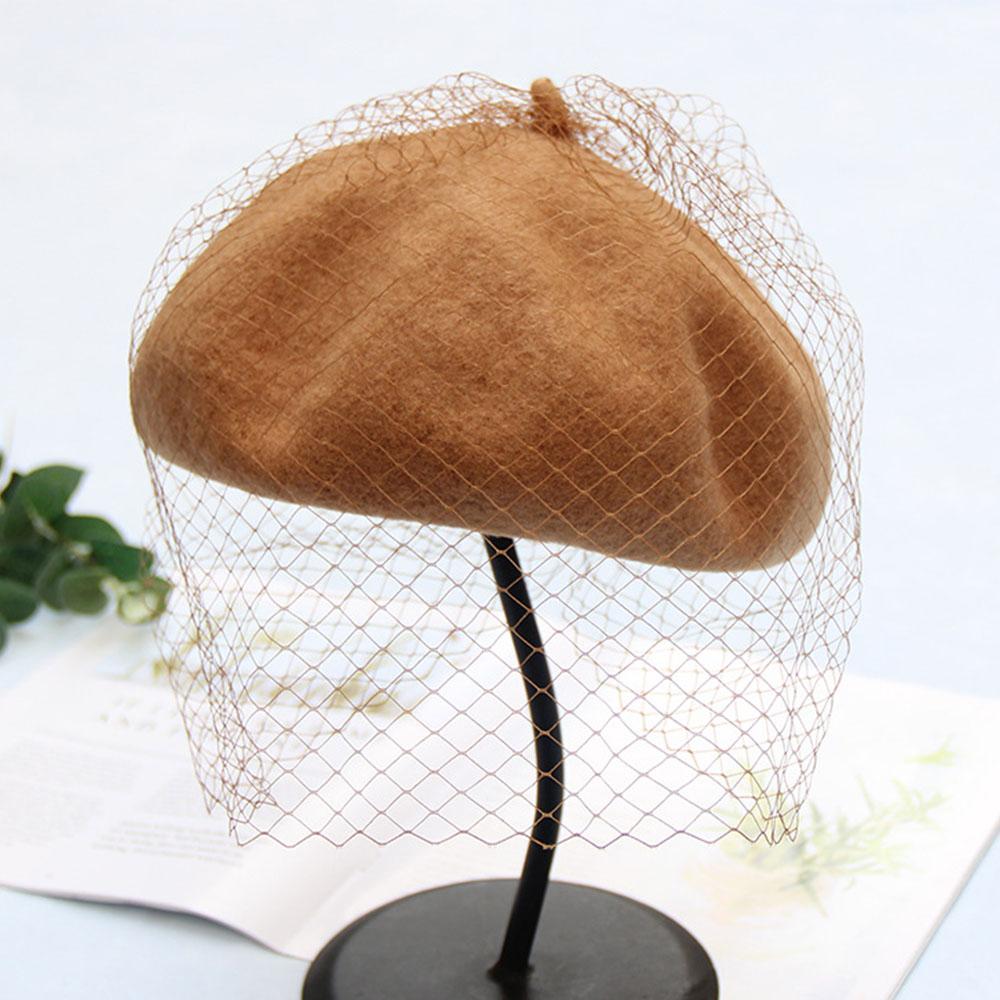 Wool Felt Beret Hat Cap