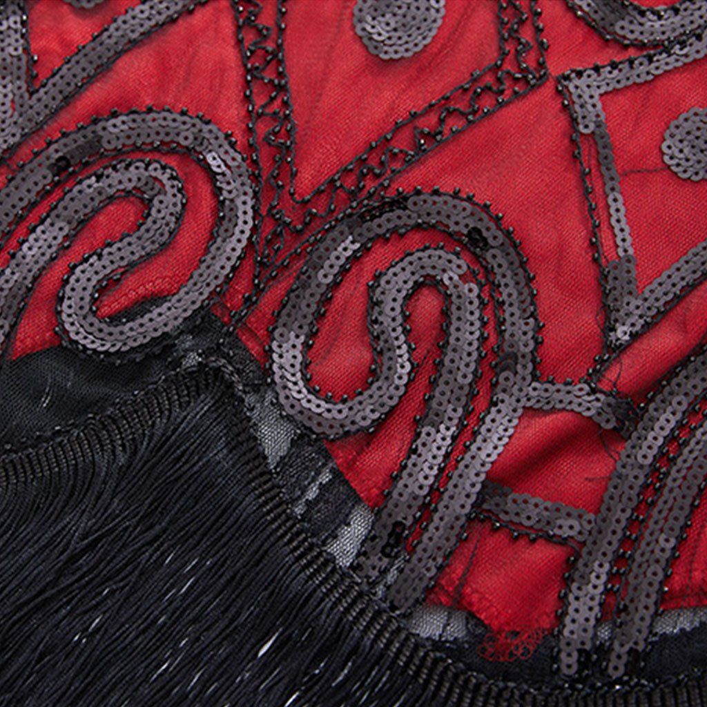 1920S Fringed Sequin Gatsby Dress