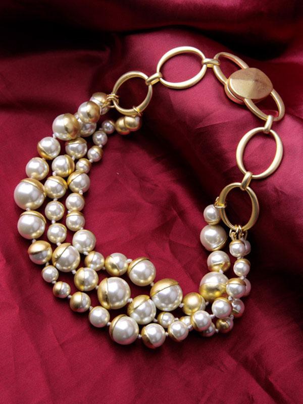 1950S Pearl Vintage Necklace