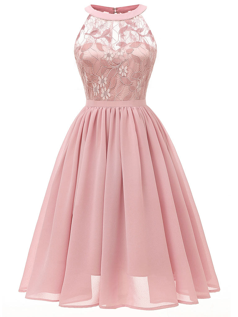 Lace Round Collar 50s 60s Dress