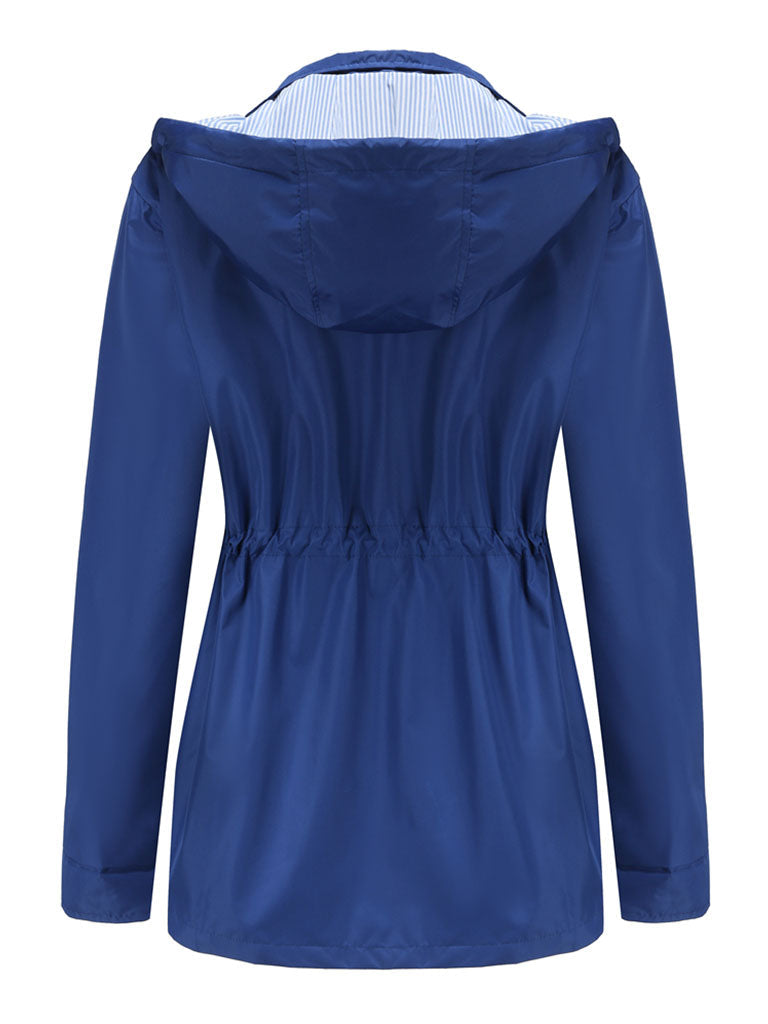 Jacket Daily Going Out Fall Winter Casual Solid Color Hoodie Sporty Jacket