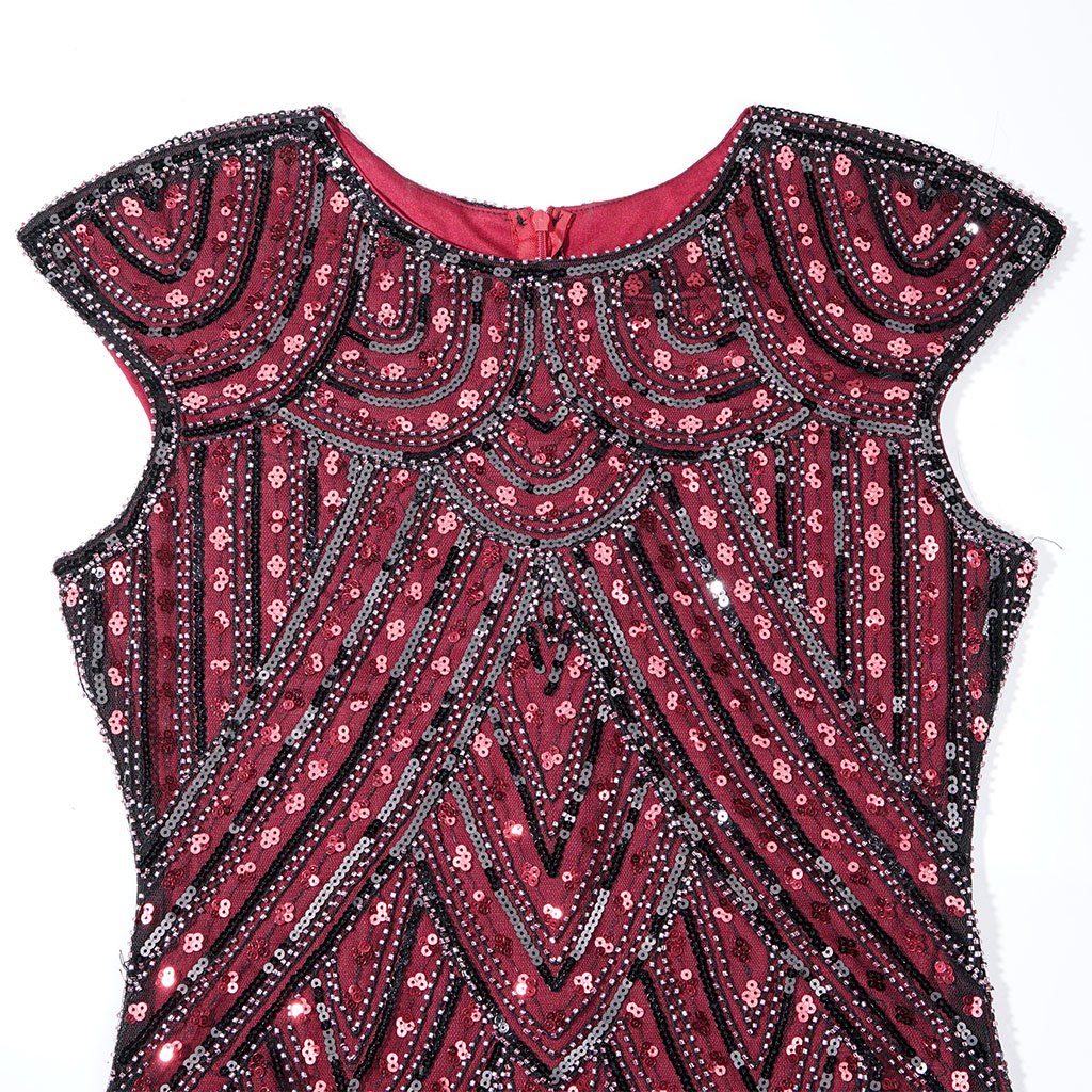 1920S Beaded Flapper Gatsby Dress