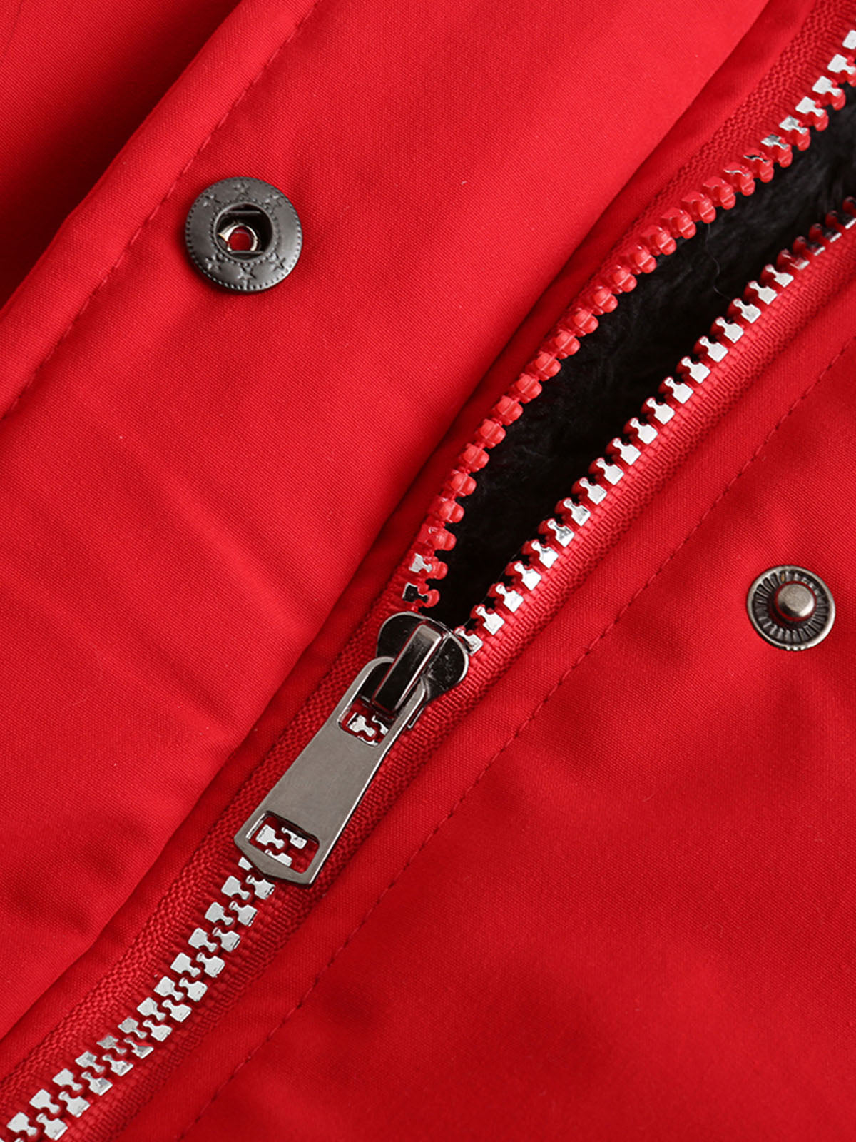 Parka Coat Street Daily Plush Winter Coat Solid Color Oversized Fur Warm Coat