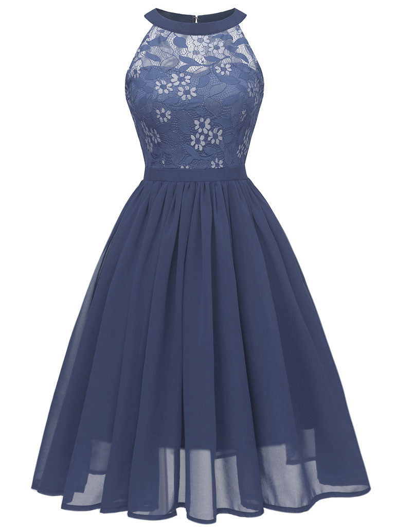 Lace Round Collar 50s 60s Dress