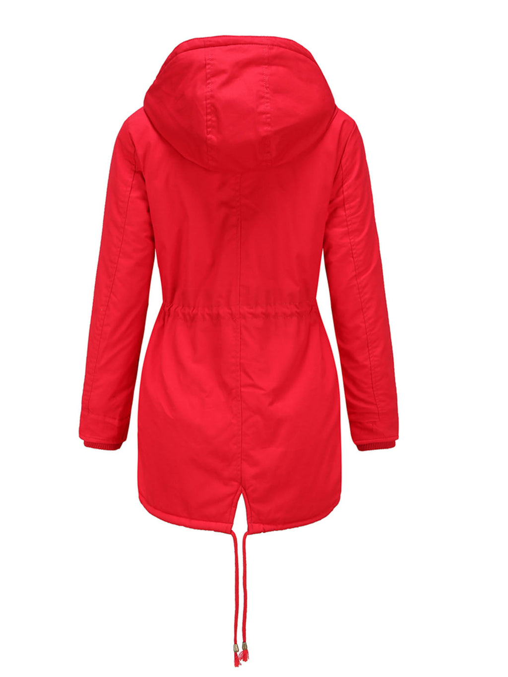Parka Coat Street Daily Winter Plush Long Coat Solid Color Oversized Fur Warm Coat