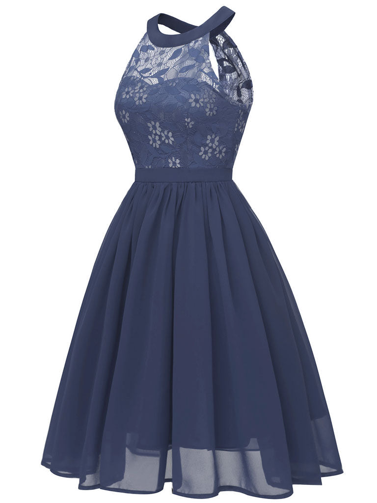 Lace Round Collar 50s 60s Dress