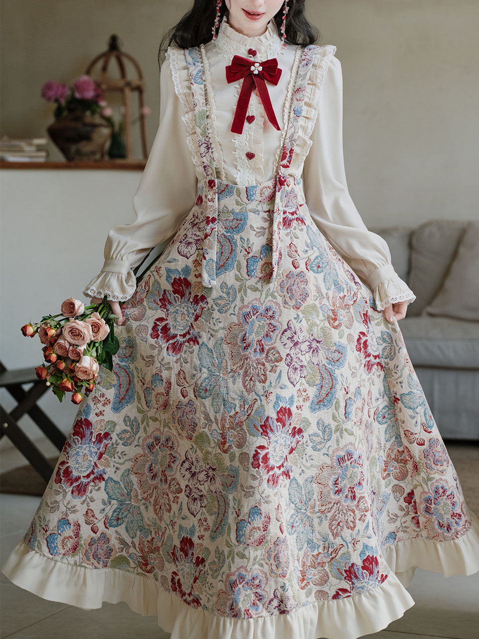 2PS Victorian White Blouse