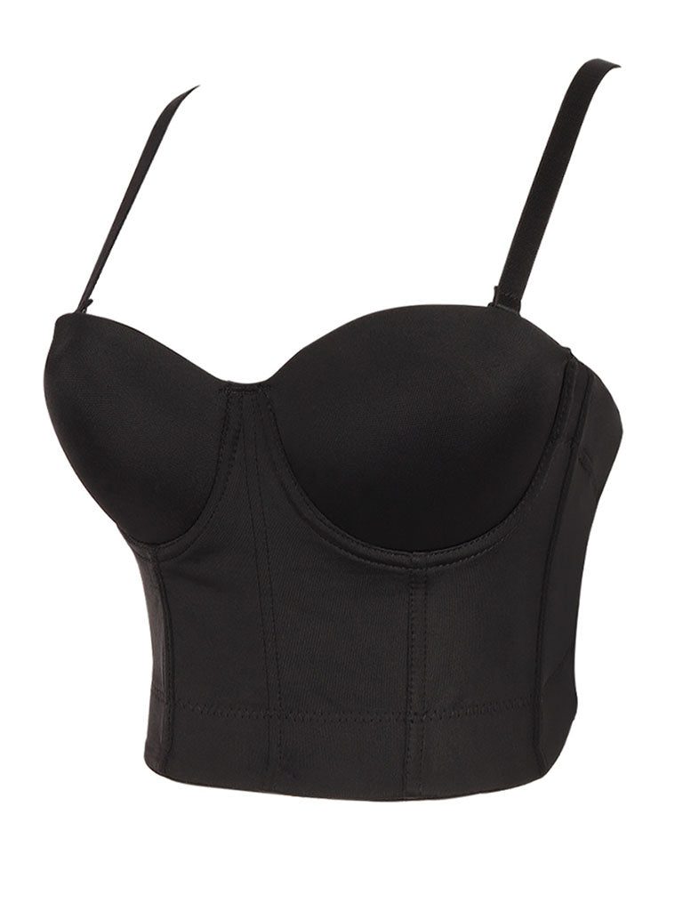 Solid Color Corset Camisole Top