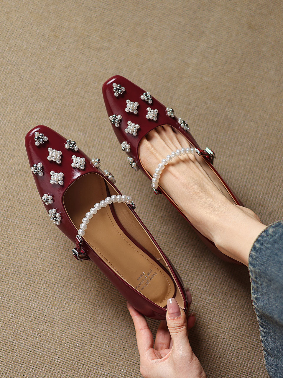 Luxury Mary Jane Flat Vintage Shoes For Women