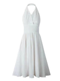 White Halter Marilyn Monroe Same Style 1950S Vintage Dress