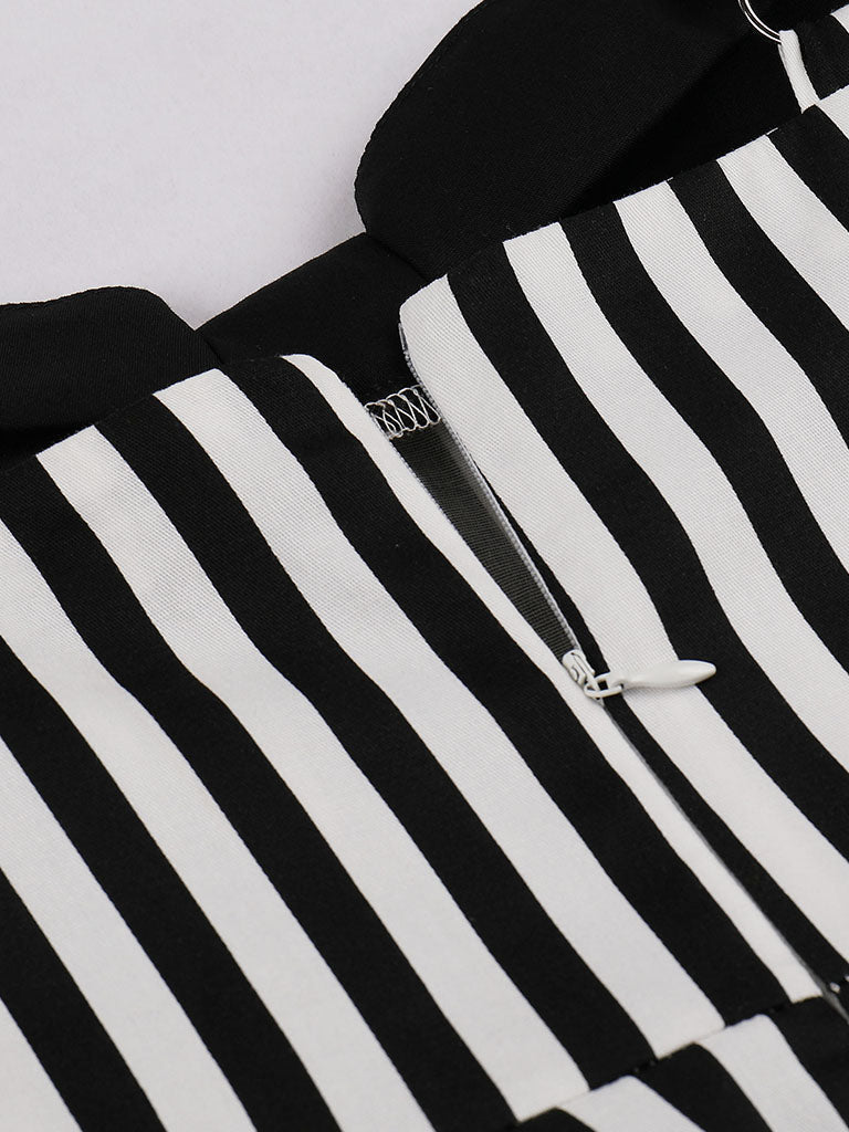 Beetlejuice Costume Spaghetti Strap Pocket Dress