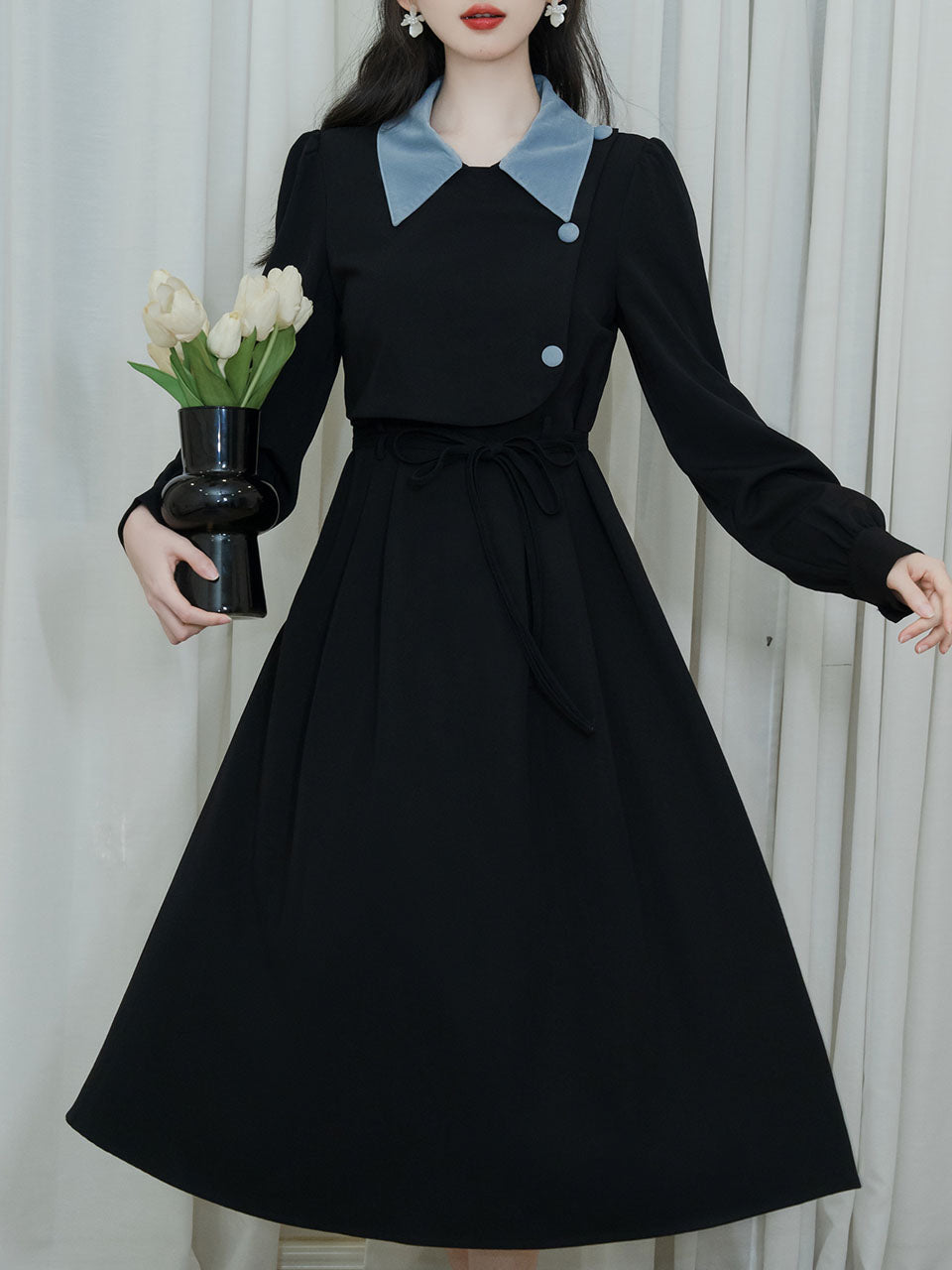 Black 1950S Windbreaker Dress