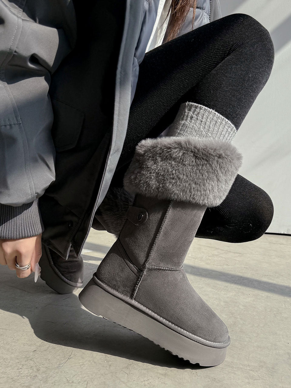 Extra-Warm Platform Winter Boots