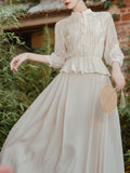 2PS White Spaghetti Strap 1950S Swing Dress